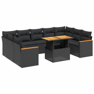 VidaXL set divano da giardino Polirattan  