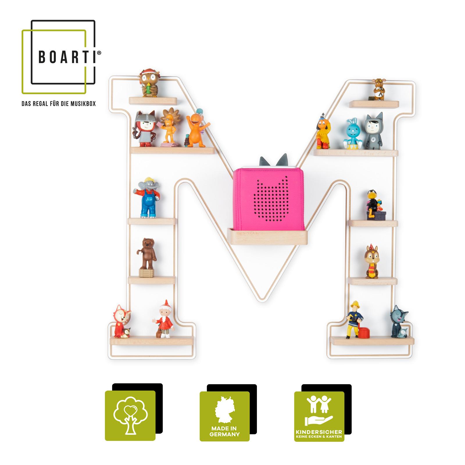 BOARTI Etagère lettre M pour Toniebox Tonies  