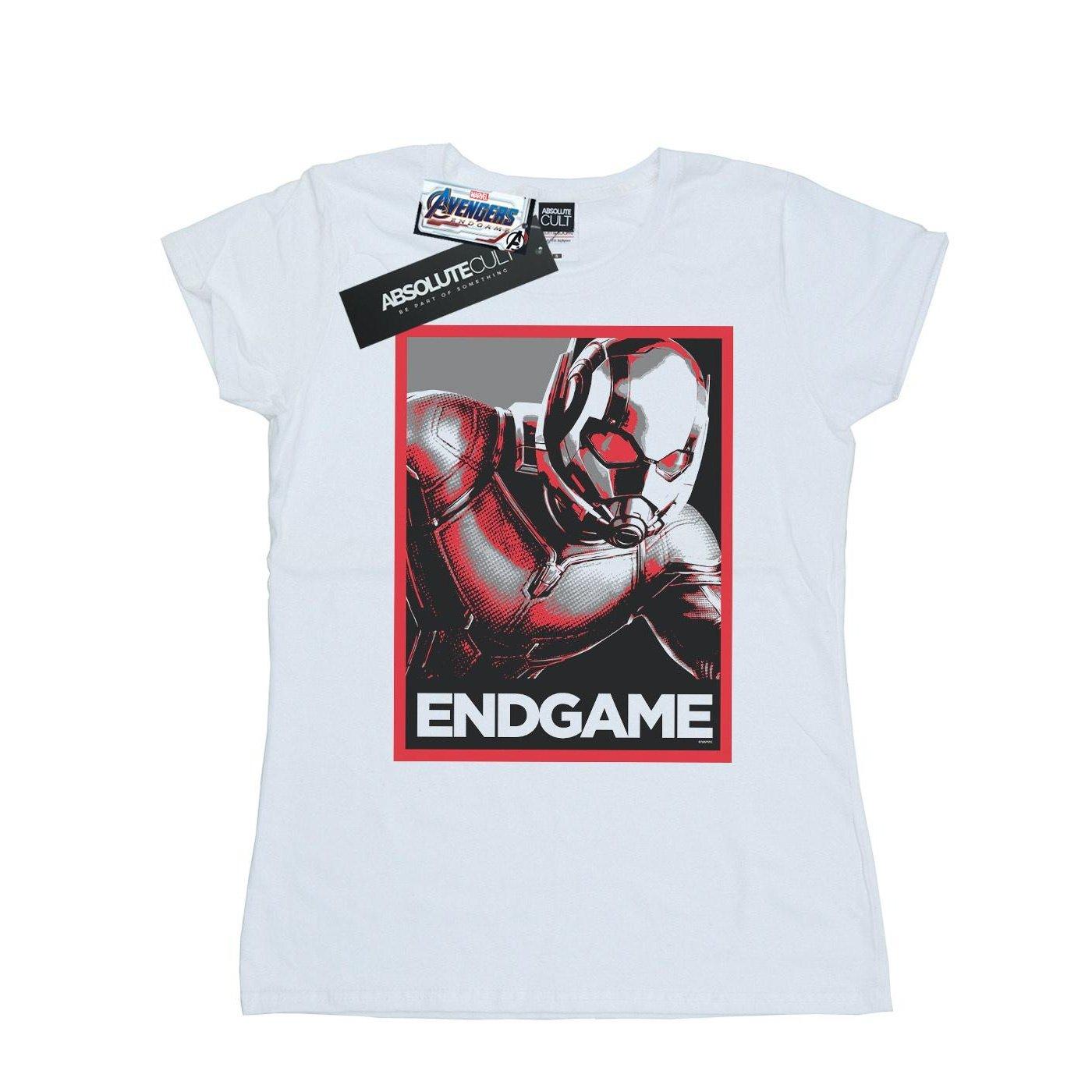 Image of Avengers Endgame Antman Poster Tshirt Damen Weiss XL