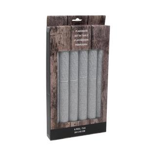 FS-STAR Tischset 6 Stück grau 30x45  