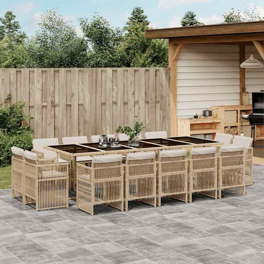 VidaXL set da pranzo da giardino Polirattan  