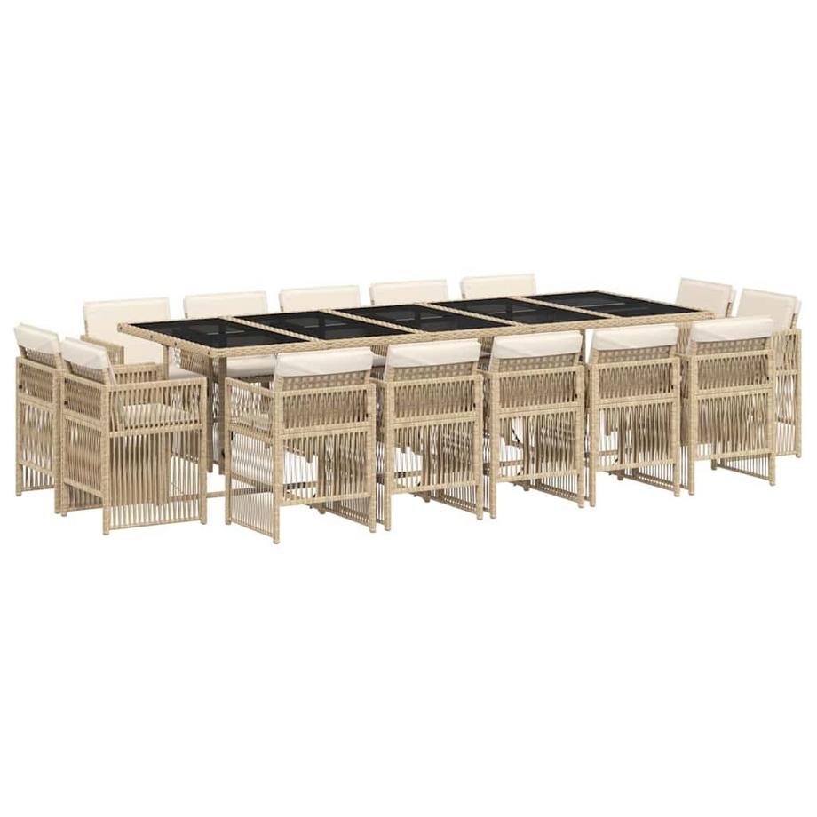 set da pranzo da giardino Polirattan