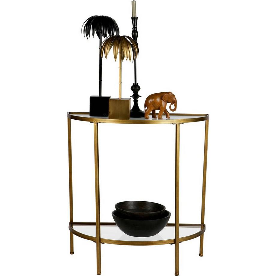 mutoni Table d'appoint Goddess métal antique brass 76x38  