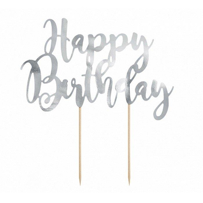 PartyDeco Tortendekoration Happy Birthday  