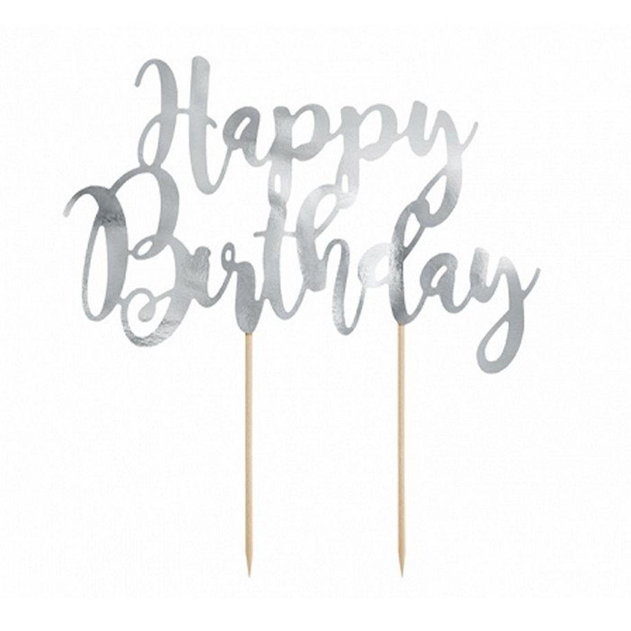 PartyDeco Tortendekoration Happy Birthday  