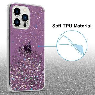 Cadorabo  Hülle für Apple iPhone 13 PRO MAX TPU Silikon mit funkelnden Glitter 