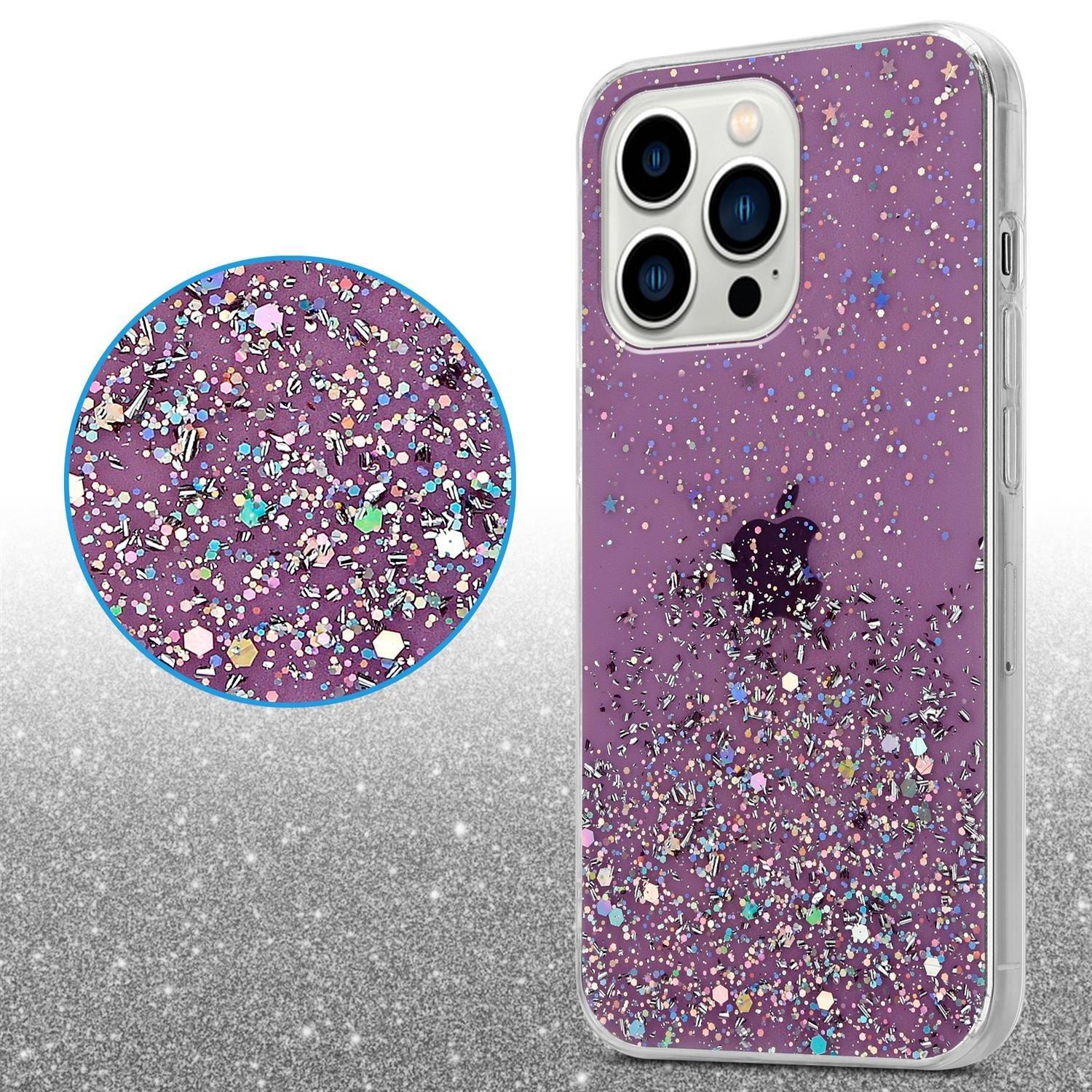 Cadorabo  Hülle für Apple iPhone 13 PRO MAX TPU Silikon mit funkelnden Glitter 