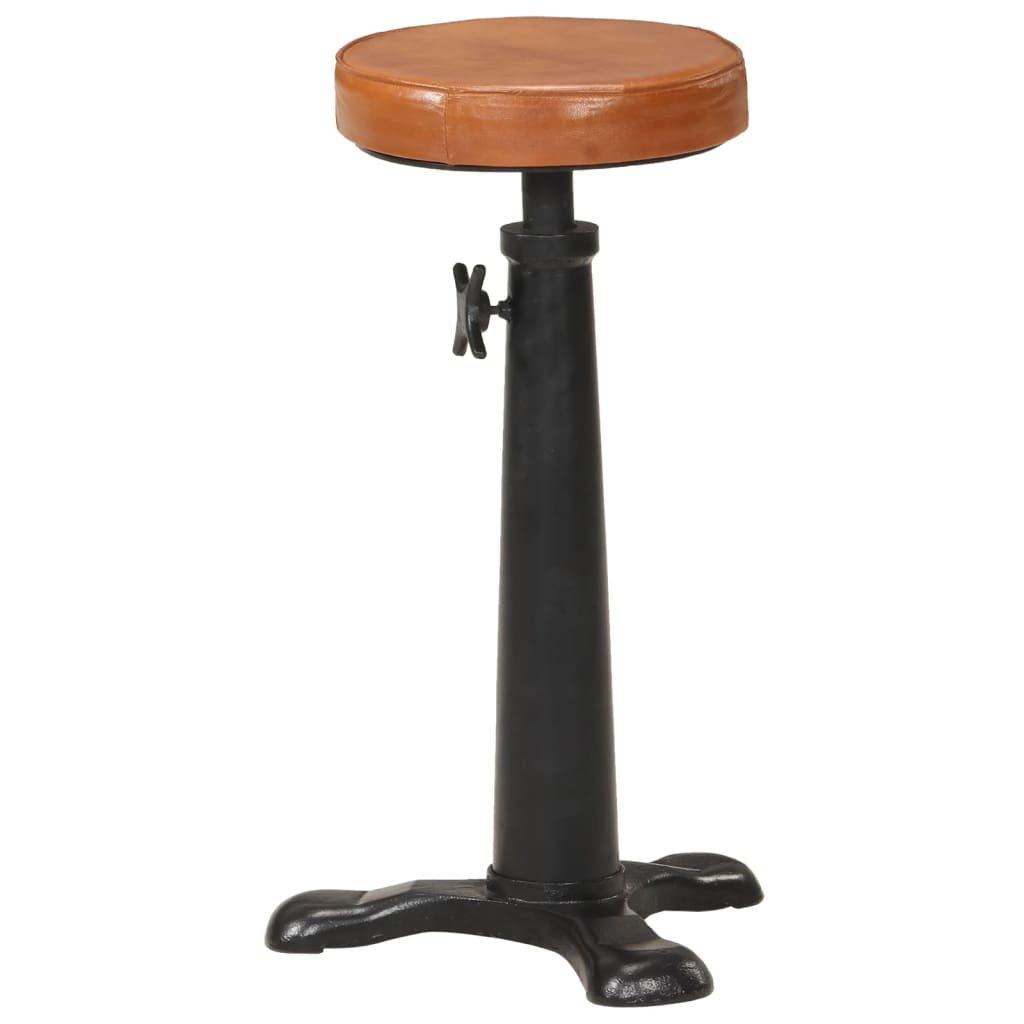 VidaXL Tabouret de bar cuir  