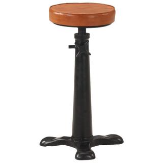 VidaXL Tabouret de bar cuir  