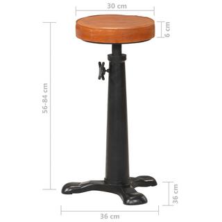 VidaXL Tabouret de bar cuir  