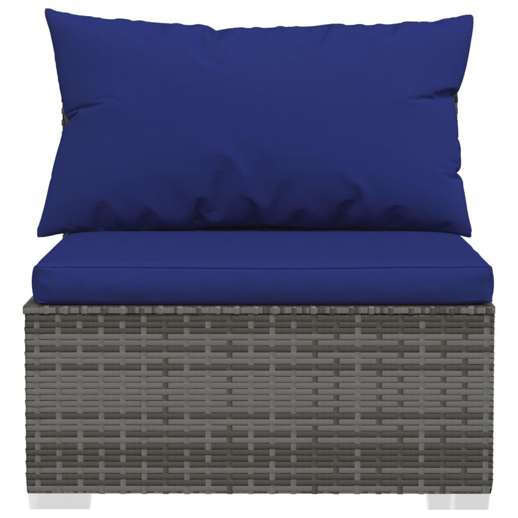 VidaXL Garten-mittelsofa poly-rattan  