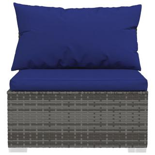 VidaXL Garten-mittelsofa poly-rattan  