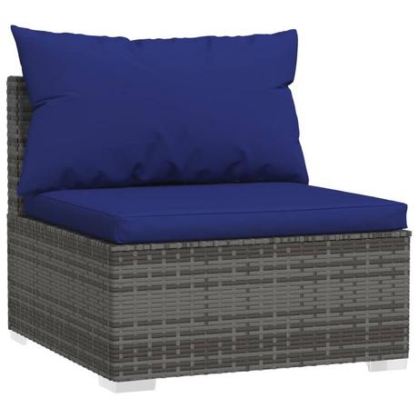 VidaXL Garten-mittelsofa poly-rattan  