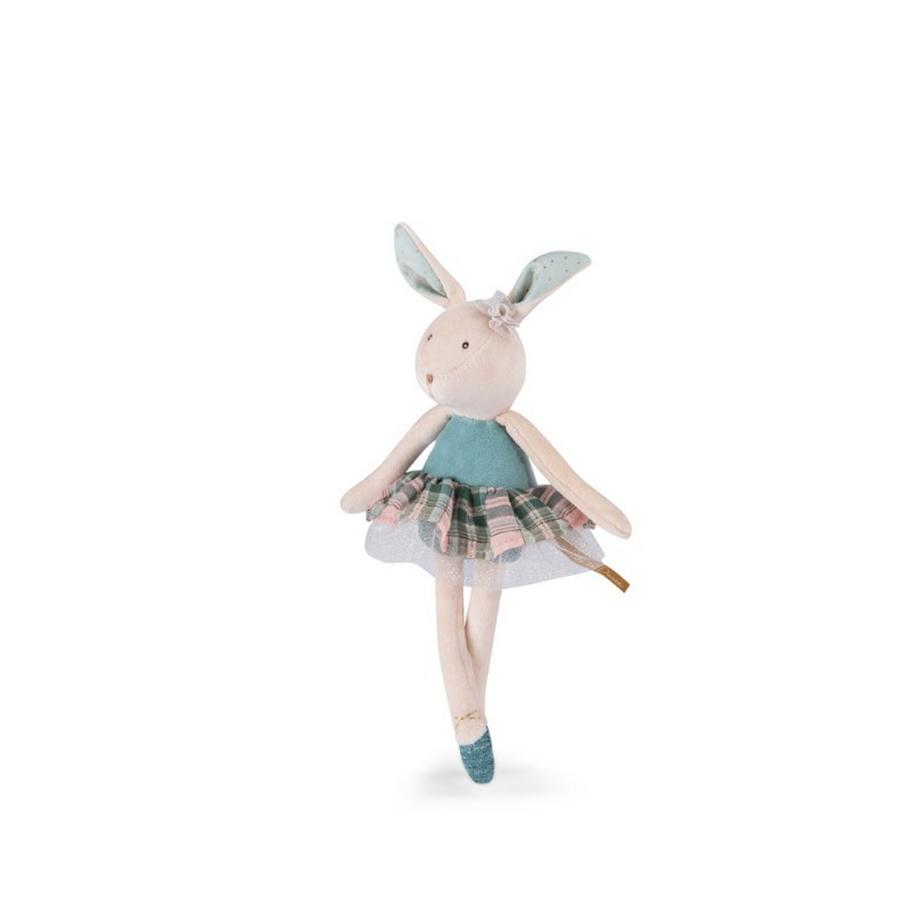 Moulin Roty  Petit lapin en peluche bleu, La Petite Ecole de Danse, Moulin Roty 