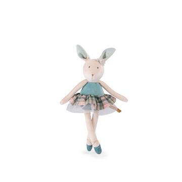 Petit lapin en peluche bleu, La Petite Ecole de Danse, Moulin Roty