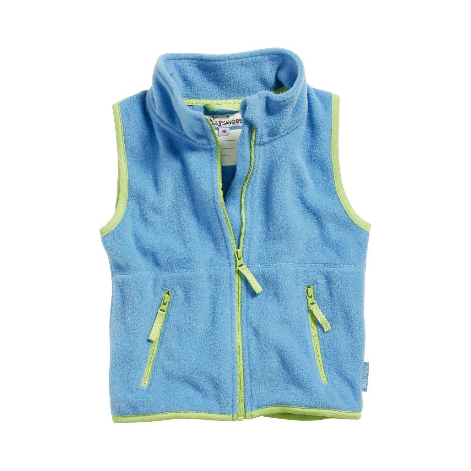 Image of Ärmellose Baby-jacke Aus Fleece Mit Kontrastmuster Unisex 3-4A