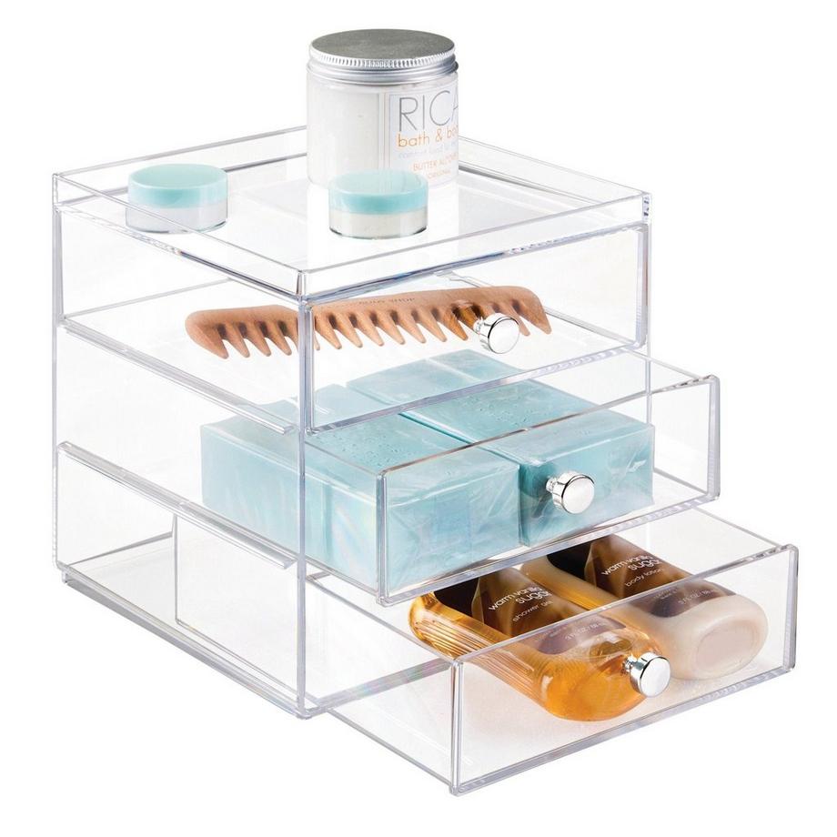 iDesign DRAWER   Schubladen Turm KLAR 3 Fächer   Gross  