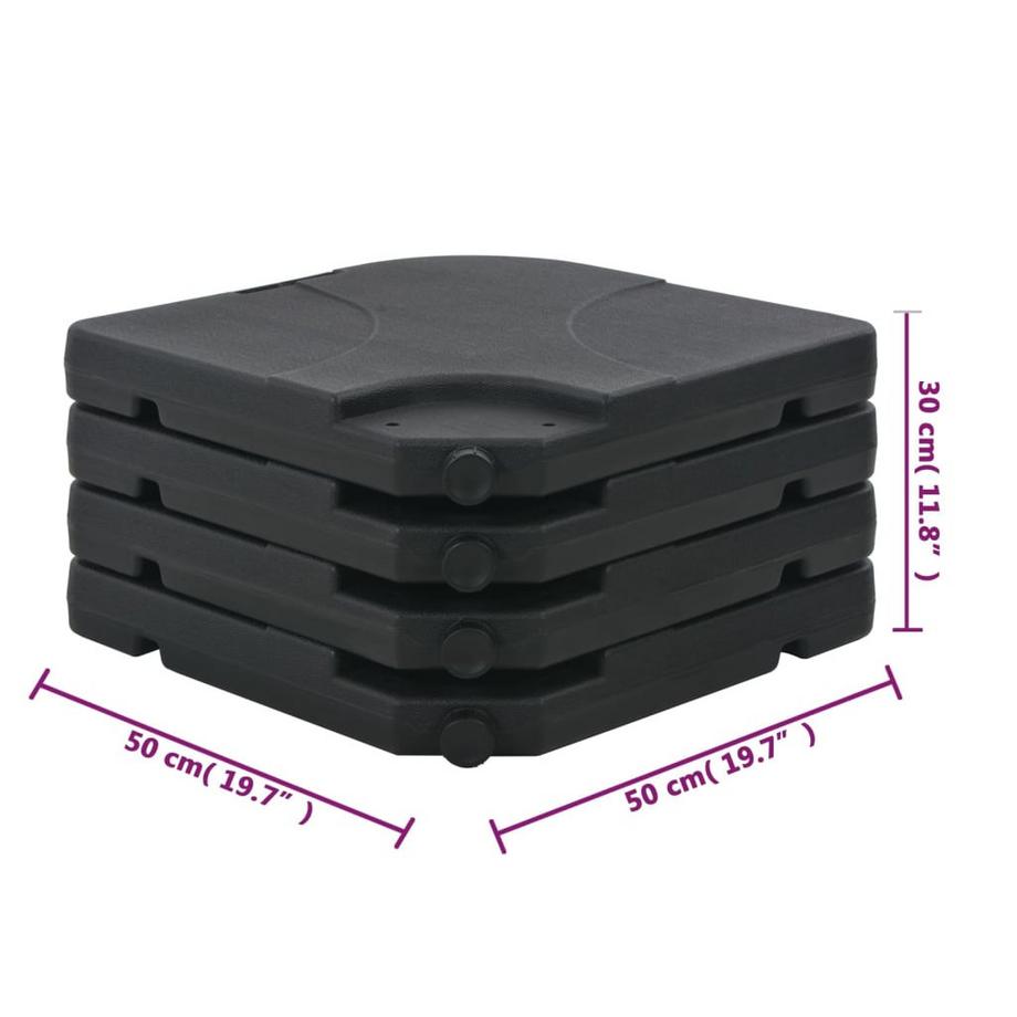 VidaXL Sonnenschirmfuß plastik  