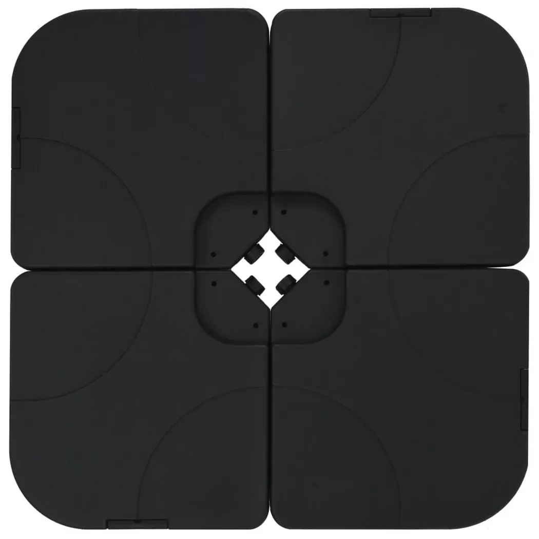 VidaXL - base per ombrellone Plastica, One Size, Nero