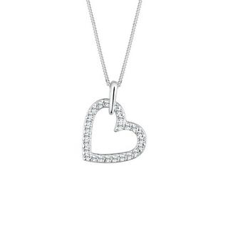 Elli  Halskette Herz Funkelnd Kristalle 