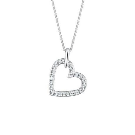 Elli  Halskette Herz Funkelnd Kristalle 