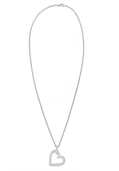 Elli  Halskette Herz Funkelnd Kristalle 