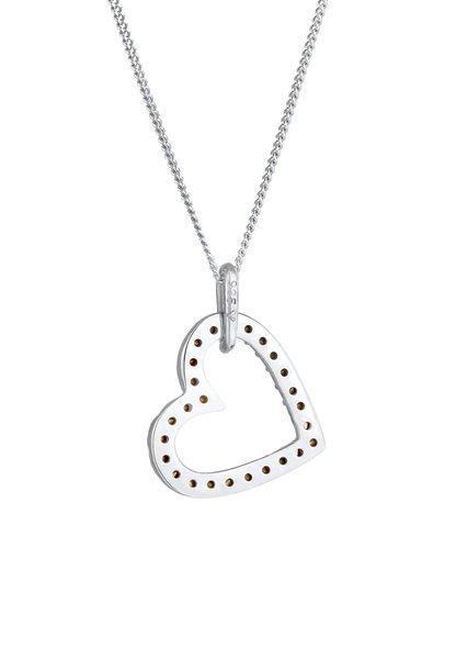 Elli  Halskette Herz Funkelnd Kristalle 