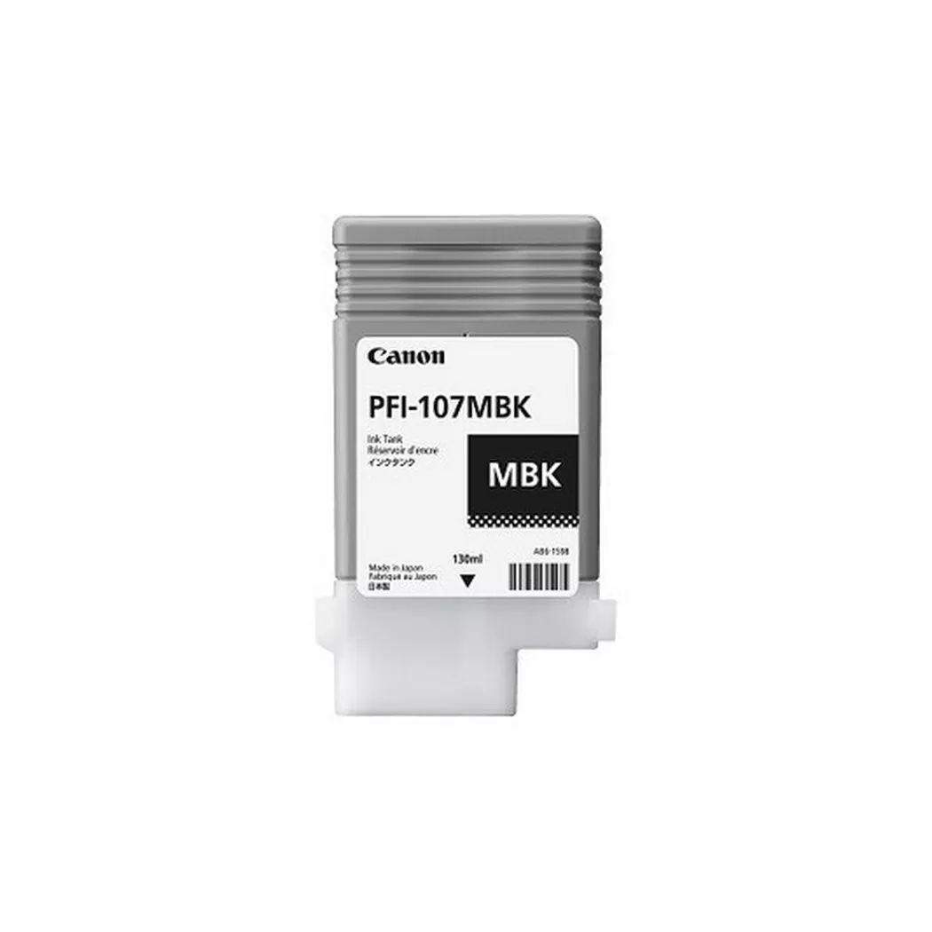 Canon – Tintenpatrone matt schwarz PFI107MBK iPF 680/685 130ml, One Size