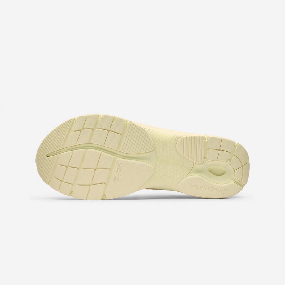 DECATHLON Amorti Polyester Chaussures de Course Baskets Femme, RR2K jaune 
