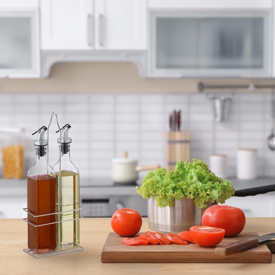 B2X Distributeur de vinaigre et d'huile sur l'étagère  