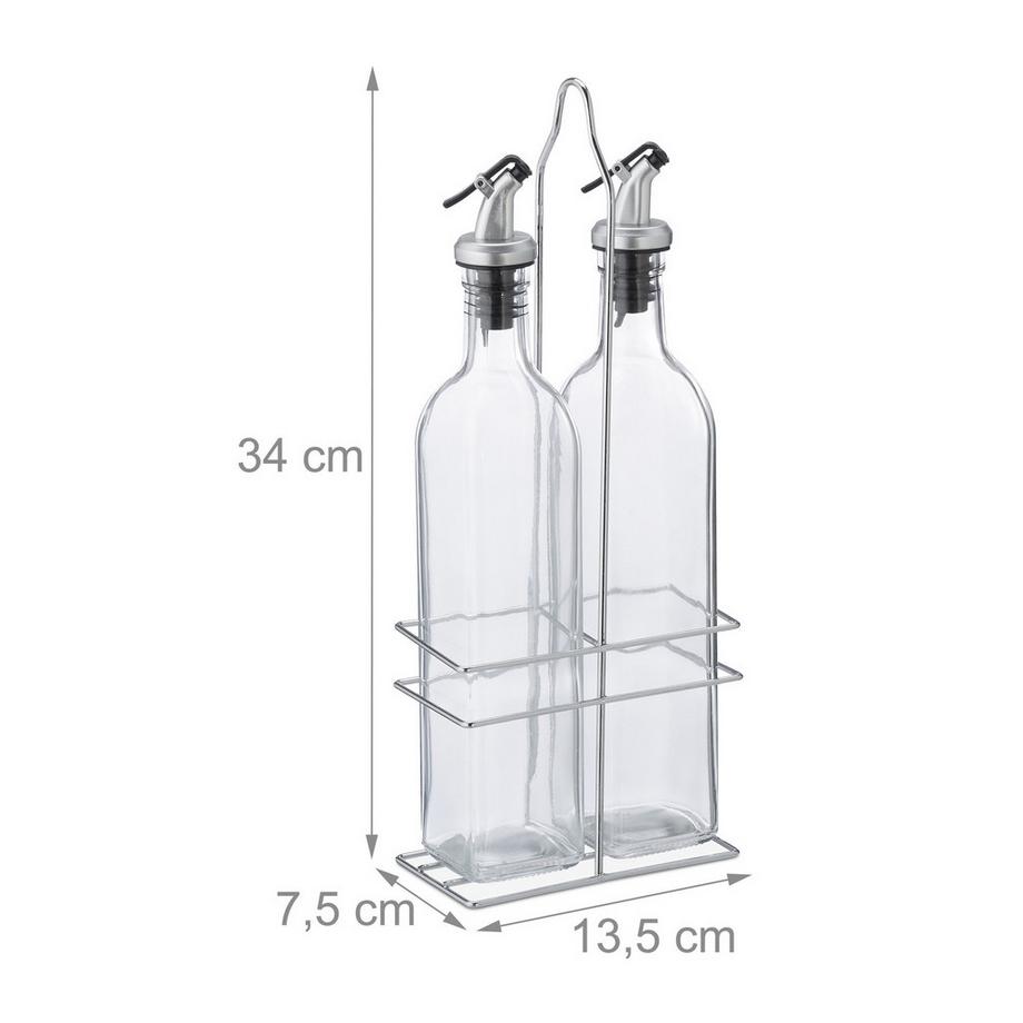 B2X Distributeur de vinaigre et d'huile sur l'étagère  