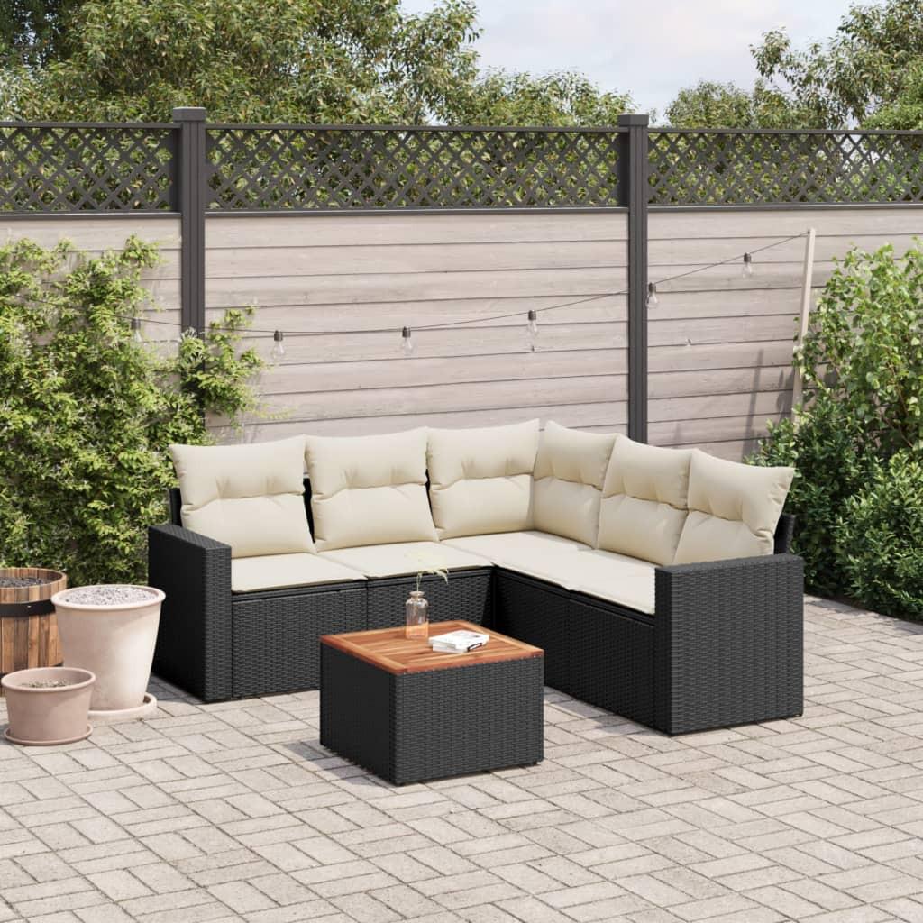 VidaXL set divano da giardino Polirattan  