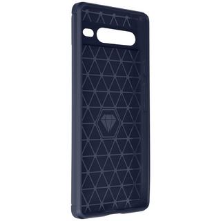 Avizar  Cover Pixel 7 Pro Effetto Carbonio Blu 