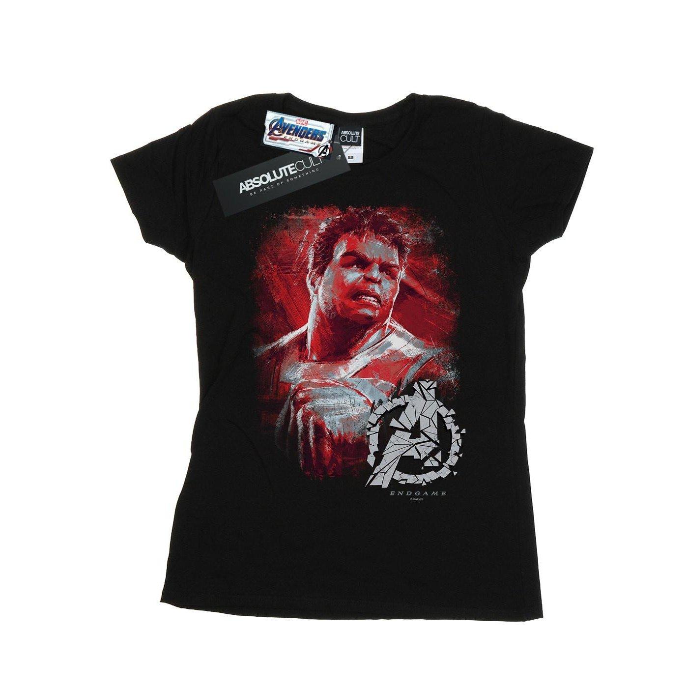 Image of Avengers Endgame Hulk Brushed Tshirt Damen Schwarz L