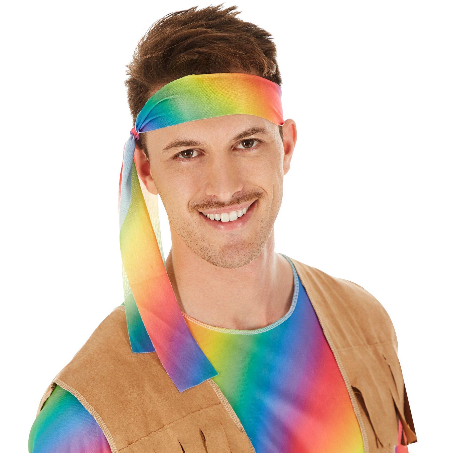 Tectake  Costume da uomo Hippie Peace 