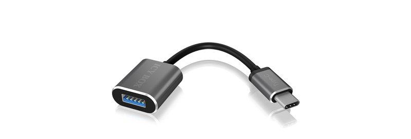 Image of ICY BOX IB-CB010-C USB Kabel USB 3.2 Gen 1 (3.1 Gen 1) USB C USB A Anthrazit