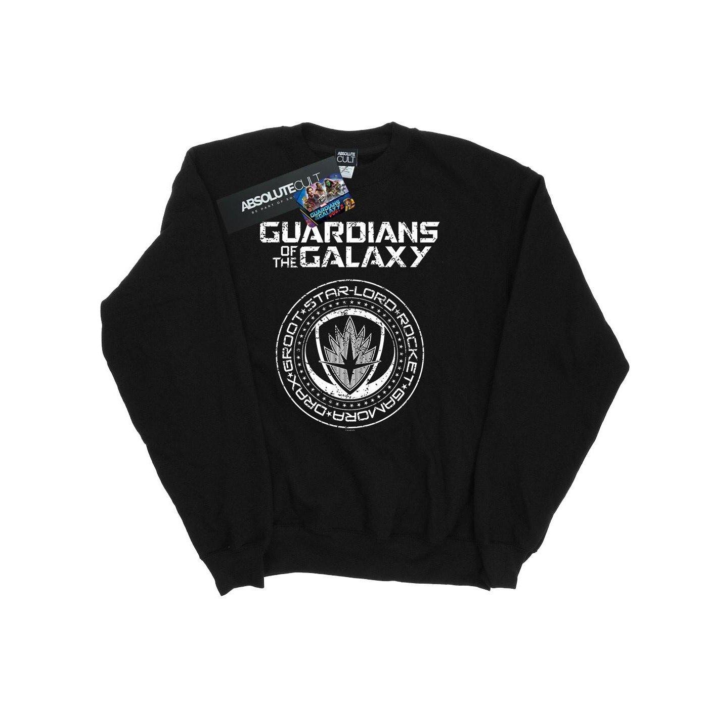 Image of Guardians Of The Galaxy Vol. 2 Distressed Seal Sweatshirt Unisex Schwarz 128