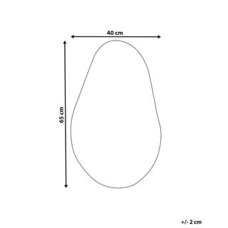 Beliani Specchio en Vetro Moderno AUBAGNE  
