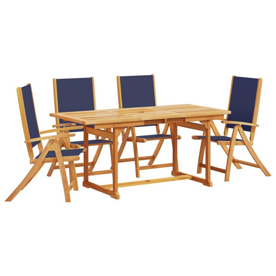 Ensemble à manger de jardin bois d'acacia