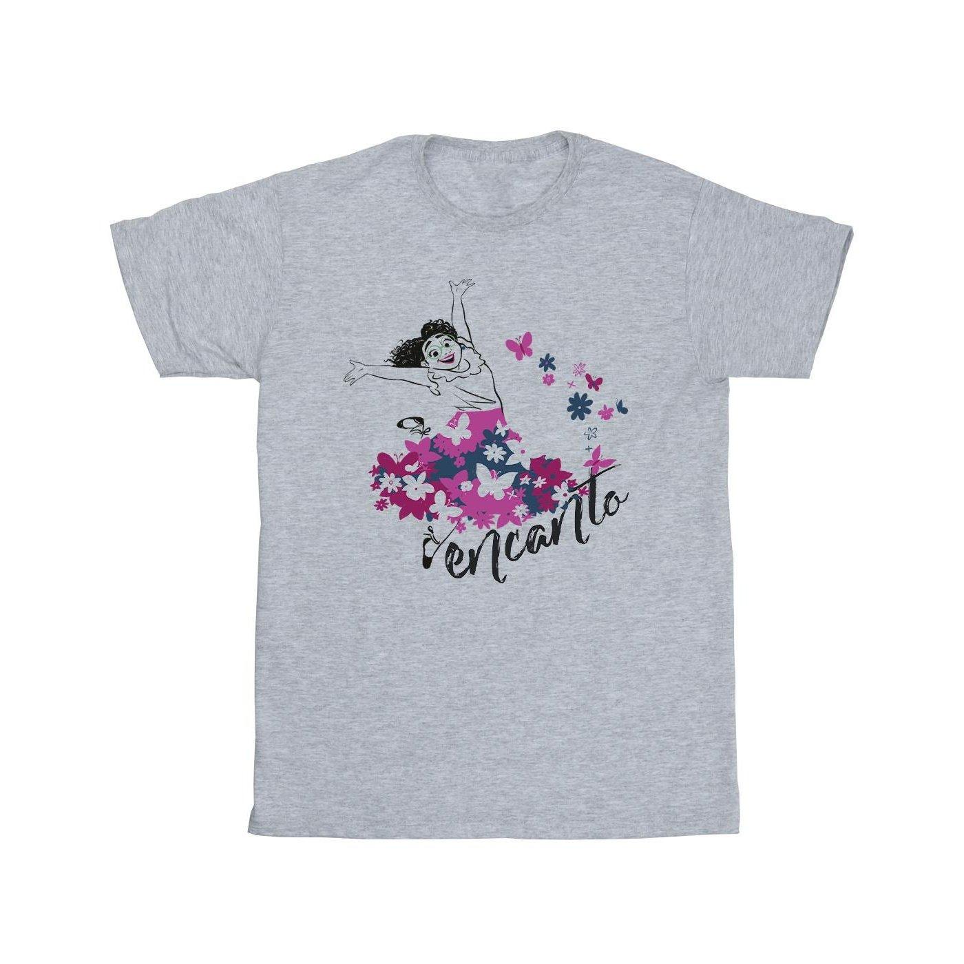 Image of Encanto Mirabel Flower Tshirt Unisex Grau 140/146