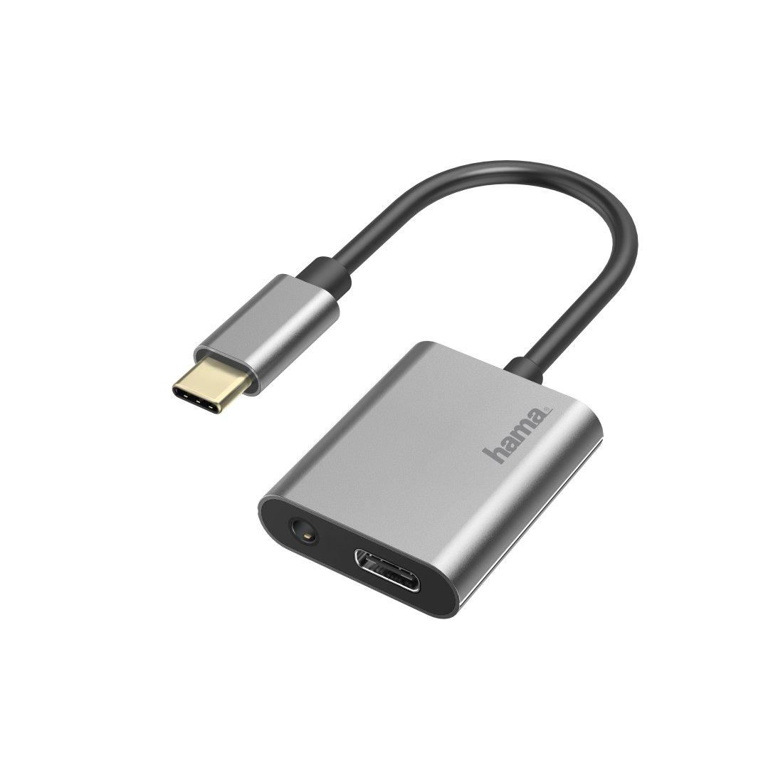 Image of Hama 00200304 Kabeladapter Usb Type-c 3.5 Mmusb Type-c Grau Unisex Grau