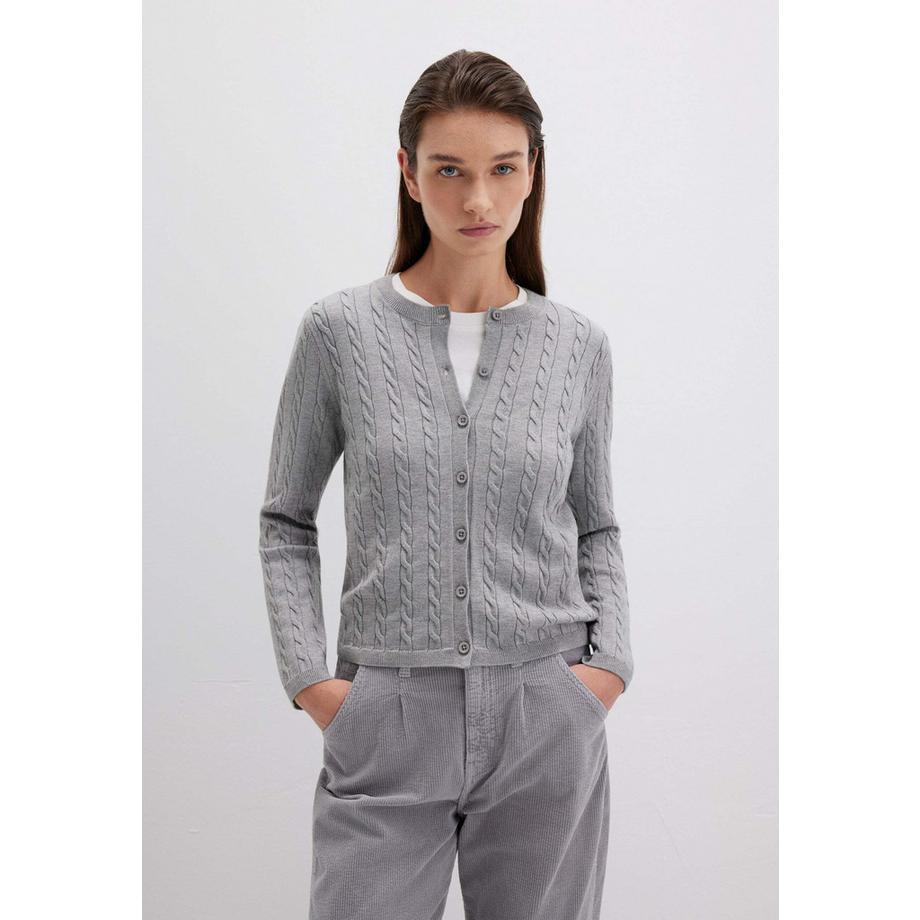 Strickjacke Button Short Cardigan