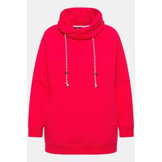 Ulla Popken  Sweatshirt, weiter Stehkragen, Taschen, Raglan-Langarm 