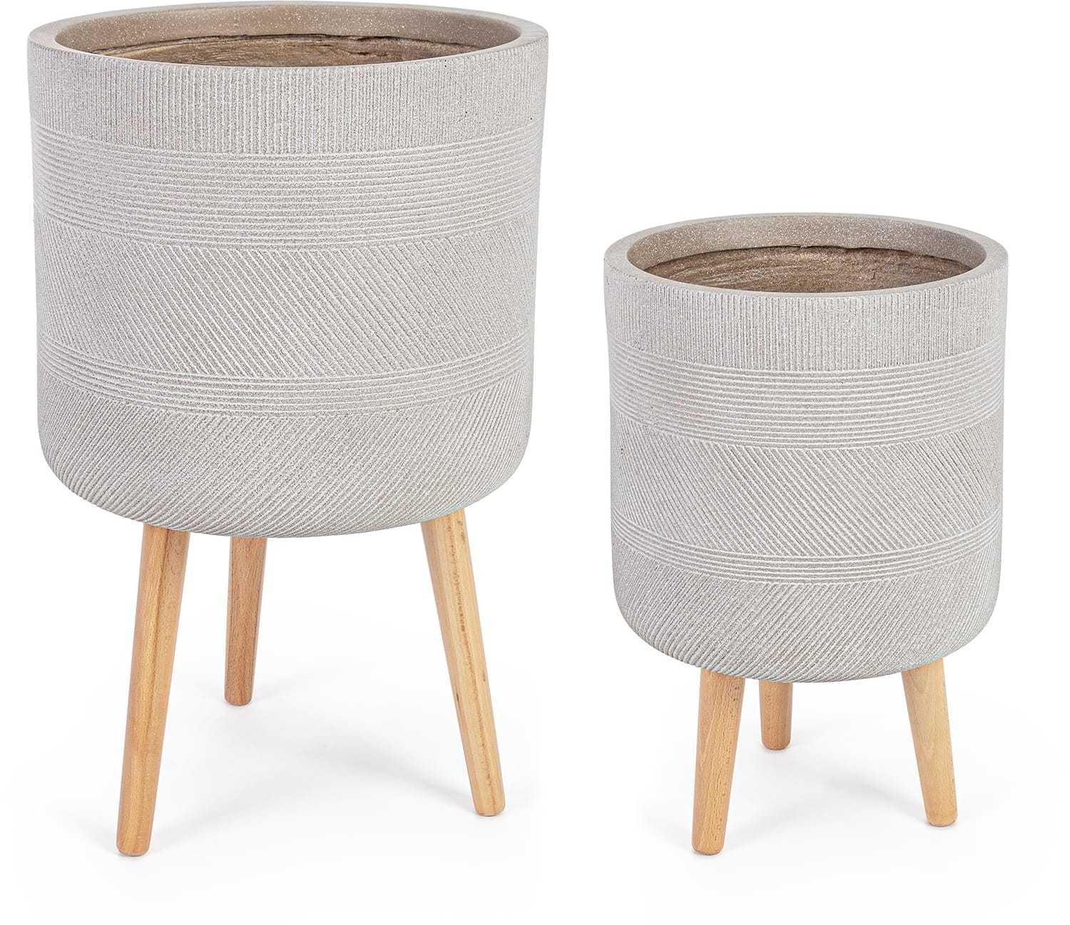 Image of Garten Vase Rigo auf Dreifuss (2-Set) Garten Vase Rigo auf Dreifuss (2-Set)