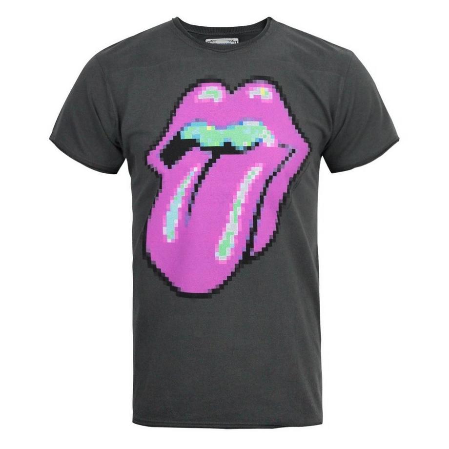Amplified Rolling Stones Pixelated Tongue T-Shirt  