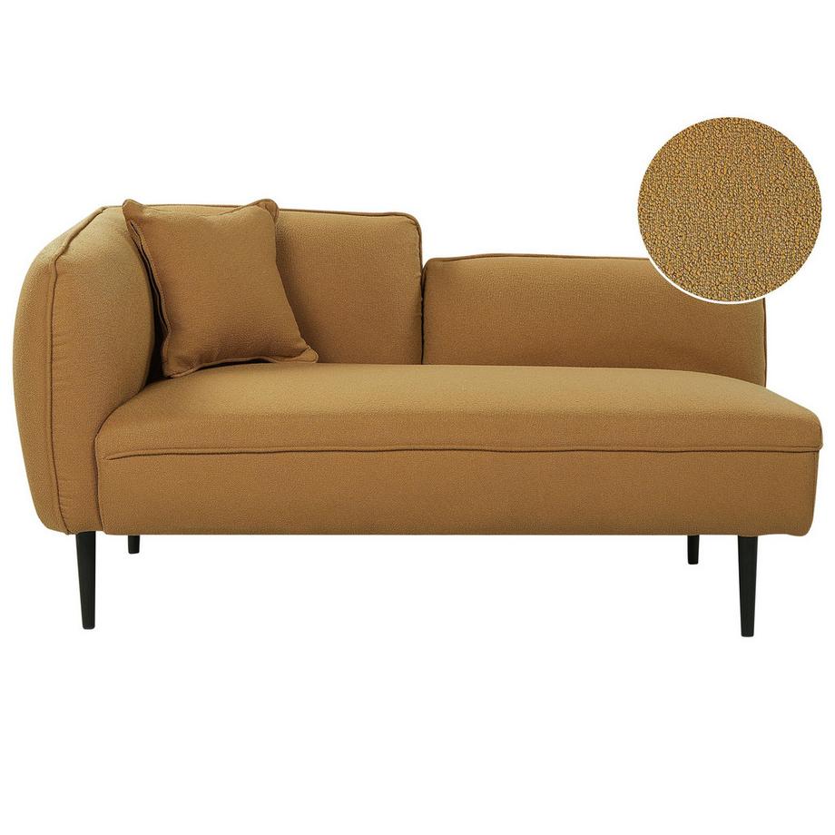 Linksseitige Chaiselongue aus Bouclé Retro CHEVANNES
