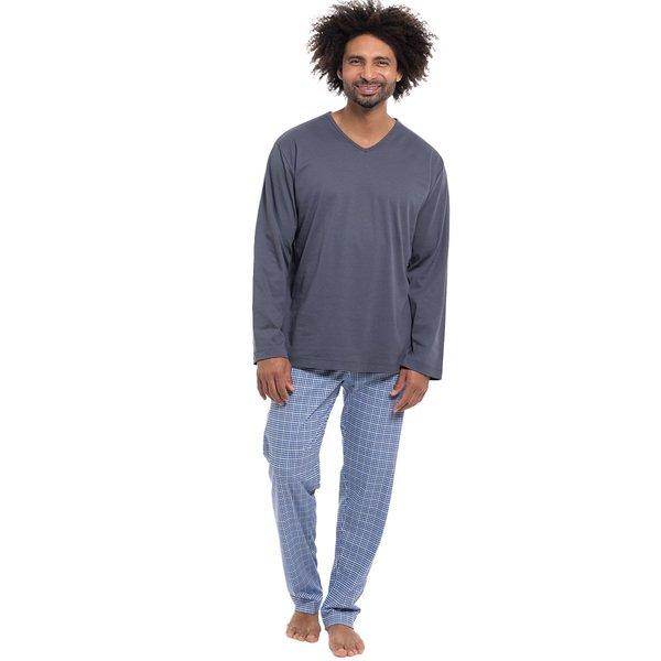 Image of Lounge - Nightwear - Schlafanzug Langarm Unisex Grau S