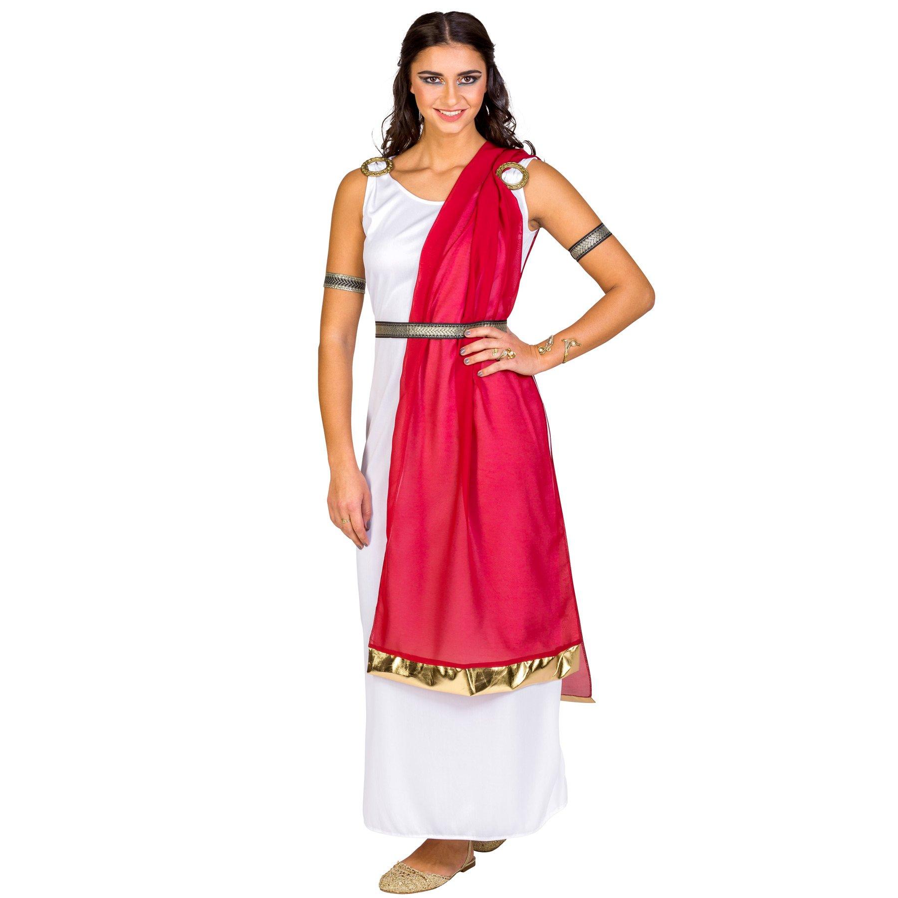 Image of Frauenkostüm Römerin Calpurnia Weiss