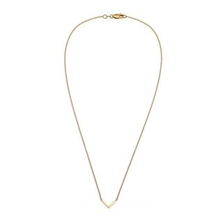 Elli  Halskette V-Kette Geo Minimal 375 Gelbgold 