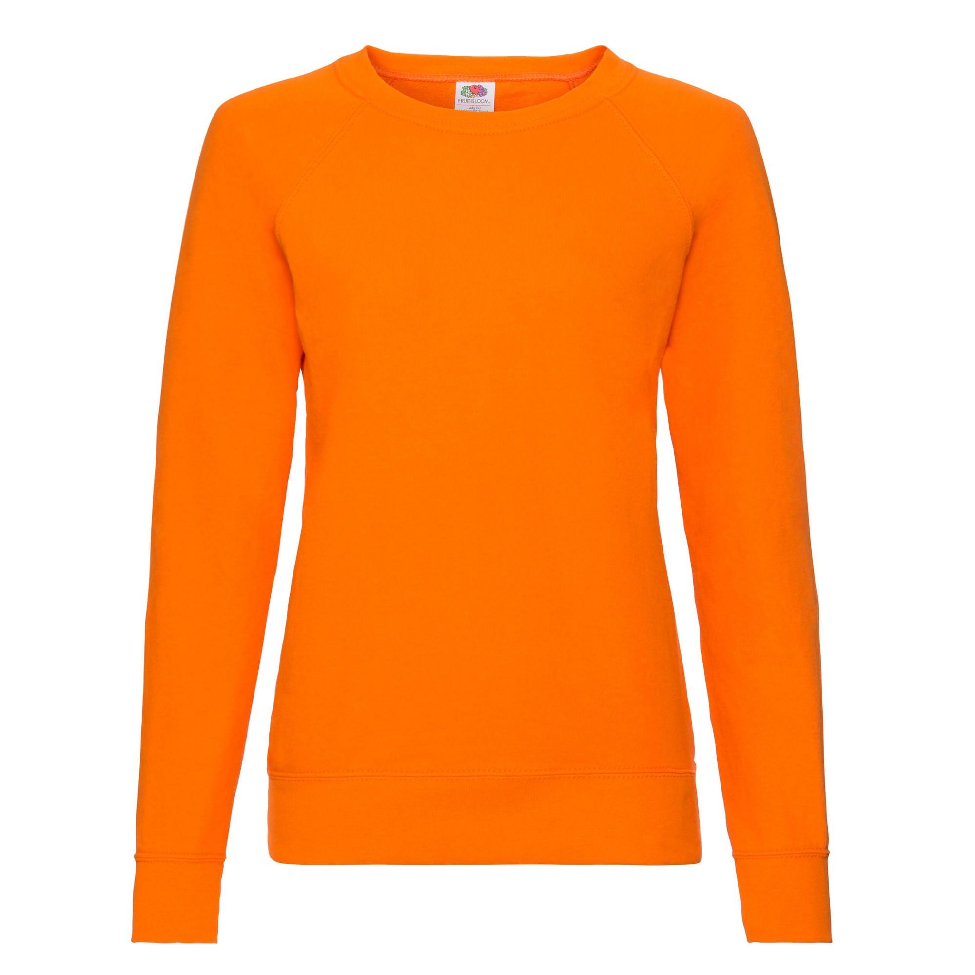 Image of Sweatshirt Leicht Raglanärmel Damen Orange 34